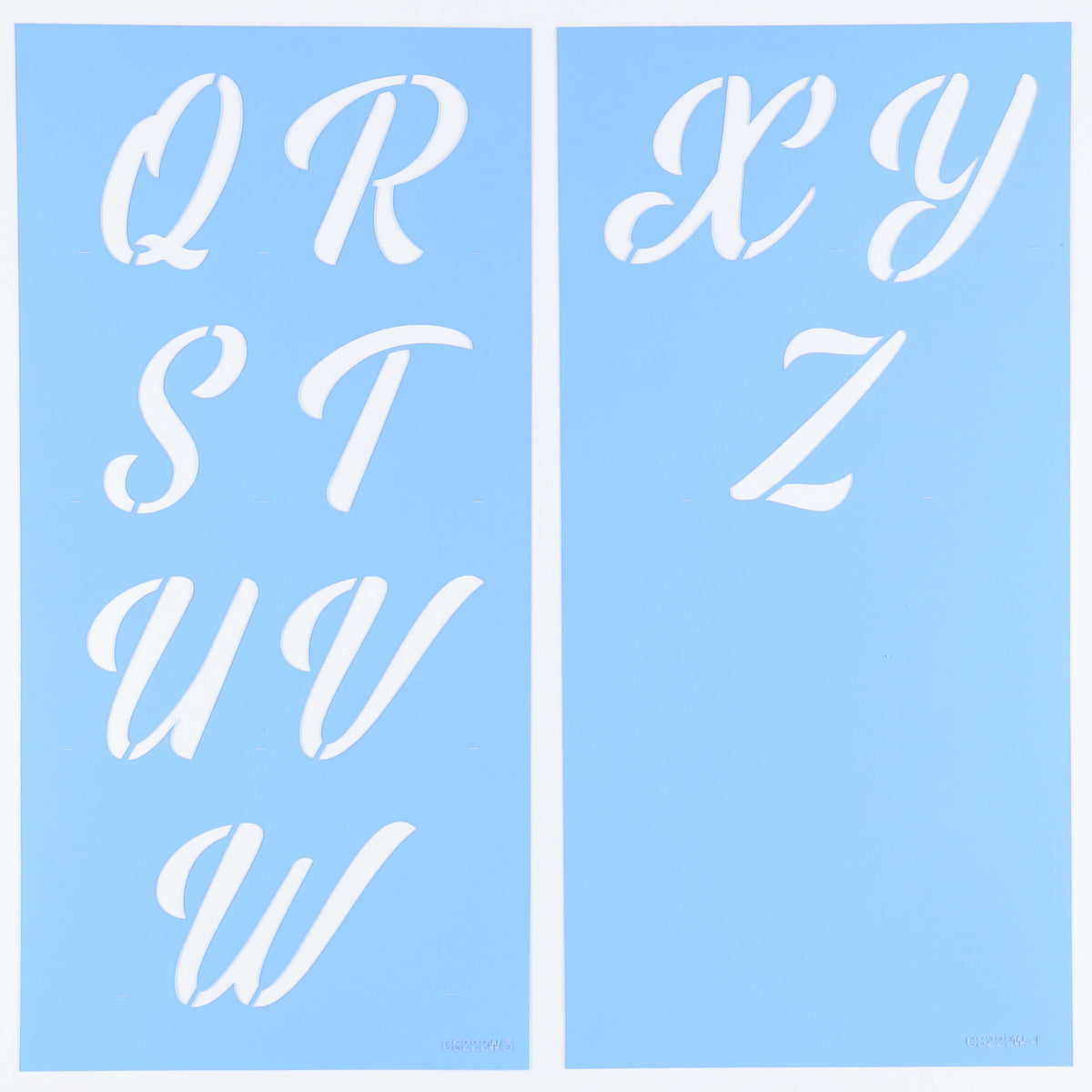 Rainbow Bridge Letter Stencil Set