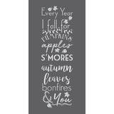 Fall Feelings Craft Stencil