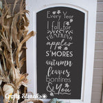 Fall Feelings Craft Stencil