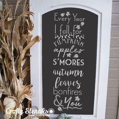 Fall Feelings Craft Stencil