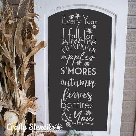 Fall Feelings Craft Stencil