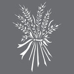 Wheat Bouquet Wall Stencil
