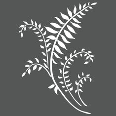 Mini Ferns Wall Stencil