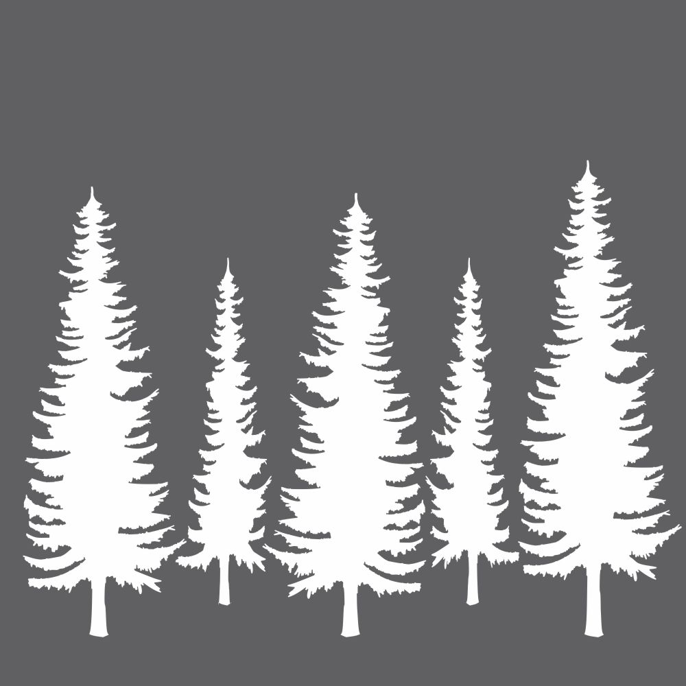 Pine Trees Mini Mixed Media Stencil pine-trees-mini-mixed-media-stencil