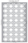 Monarch Filigree Wall Stencil large Sheet