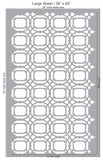 Monarch Filigree Wall Stencil large Sheet