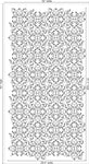 Victorian Baroque Wall Stencil With Measurements 32 wide x 60 high