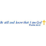 Be Still and Know That I Am God Stencil