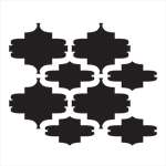 Kenitra Wall Painting Stencil Mylar Detail