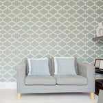 Kenitra Wall Painting Stencil in Livingroom