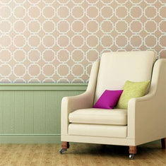 Tetuan Wall Painting Stencil Living Room