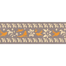 Birds in a Thicket Border Stencil