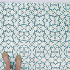 Taza Haut Wall Stencil on Tile Stencils