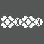 Moroccan Border Wall Stencil