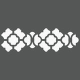 Moroccan Border Wall Stencil
