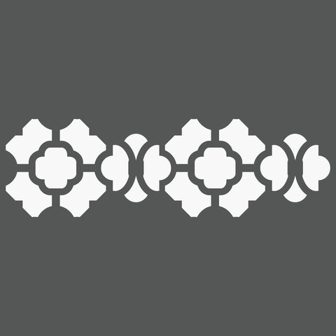 Moroccan Border Wall Stencil