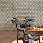 Hillsborough Damask on Wall with Stencil