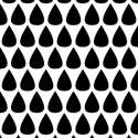 Droplets Wall Painting Stencil Mylar Detail