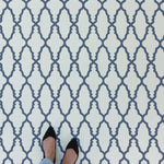 Nador Wall Stenciled on Floor Stencils