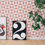 Tatum Wall Stencil with Number Two