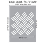 Linje Wall Stencil Small SHeet