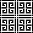 Crete Greek Key Stencil Mylar Detail