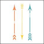Native Arrows Stencil