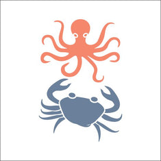 Sea Creatures 1 Stencil - Oak Lane Studio