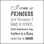 I am a Princess Stencil