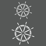 Ship Wheels Wall Stencil
