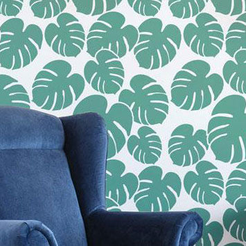 philodendron leaf stencil Monstera Leaf Stencil for Bold Wall Art