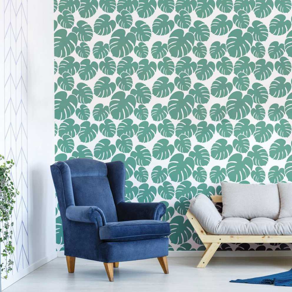philodendron leaf stencil Philodendron Wall Stencil, Small |