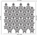 Antique Pineapple Stencil, Size Medium