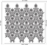 Antique Pineapple Stencil, Size Medium