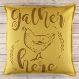 Gather Here Farmhouse Wall Stencil