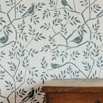Birds and Branches Stencil On Wall