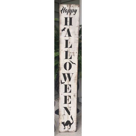 Happy Halloween Vertical Porch Stencil. Purchase your stencil today!
