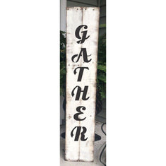 Gather Script Vertical Porch Stencil