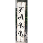 Fall Script Vertical Porch Stencil. Paint your own Fall porch sign!