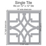Monarch Filigree Wall Stencil Single Tile