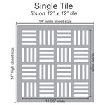 Linje Wall Stencil Single Tile