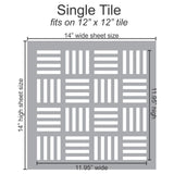 Linje Wall Stencil Single Tile