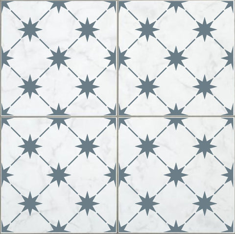 Star Wall Stencil Overhead VIew