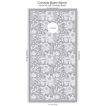 Hawaiian Floral Cornhole Board Stencil