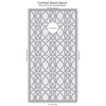 Chestnut Hill Filligree Cornhole Board Stencil