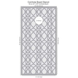 Chestnut Hill Filligree Cornhole Board Stencil