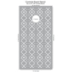 Tribal Geometric Cornhole Board Stencil