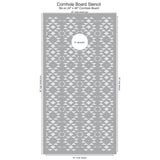 Tribal Geometric Cornhole Board Stencil