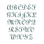Laurel Monogram Stencil Letters A-Z
