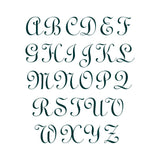 Laurel Monogram Stencil Letters A-Z